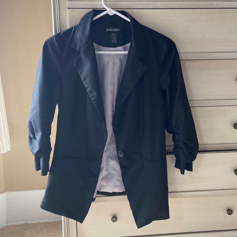 3/4 sleeve blazer